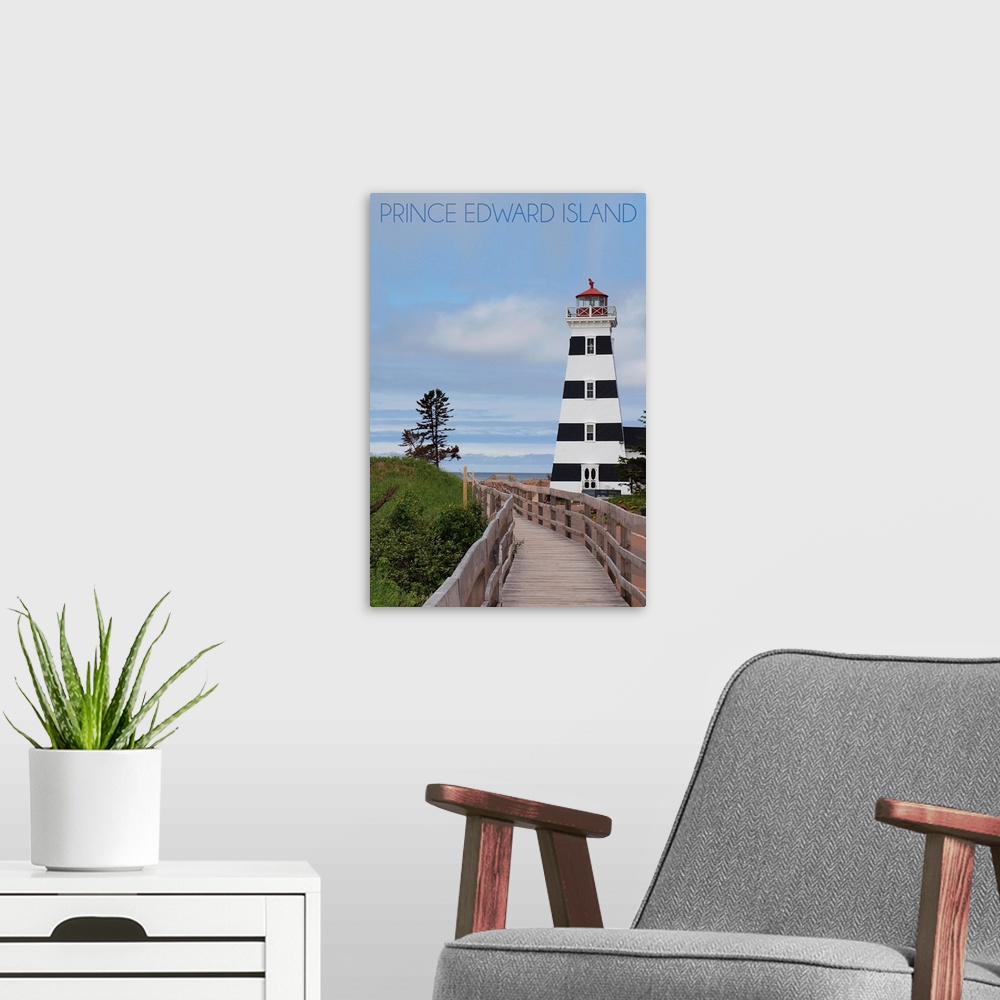 A modern room featuring Prince Edward Island, Cedar Dunes Lighthouse