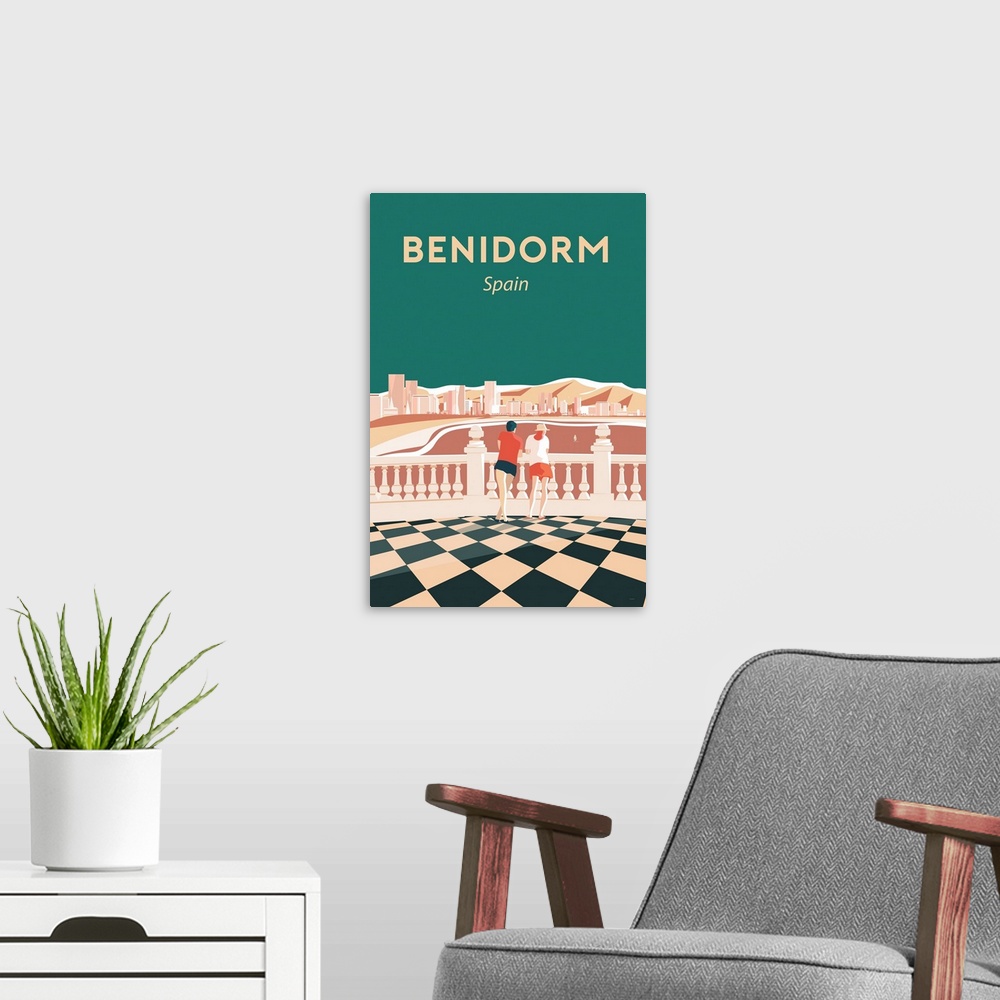 A modern room featuring Benidrom