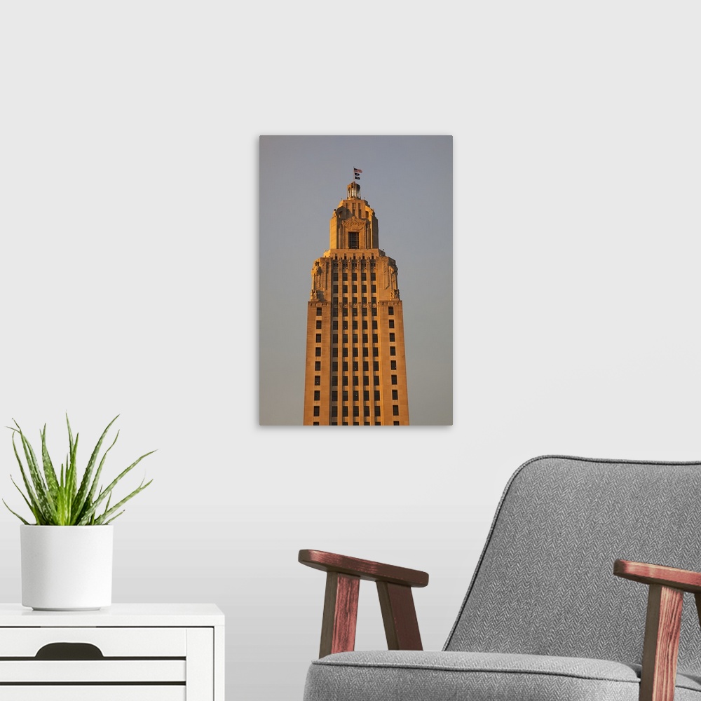 A modern room featuring Louisiana State Capitol, Baton Rouge, Louisiana
