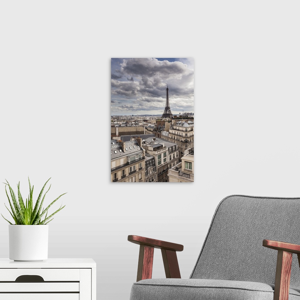 A modern room featuring Eiffel Tower, Paris, France, Europe.