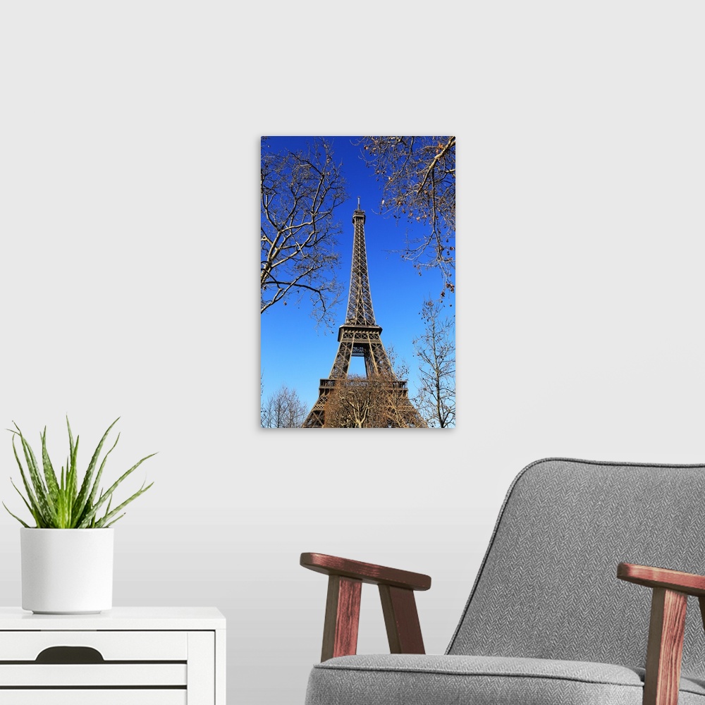 A modern room featuring Eiffel Tower, Paris, Ile de France, France