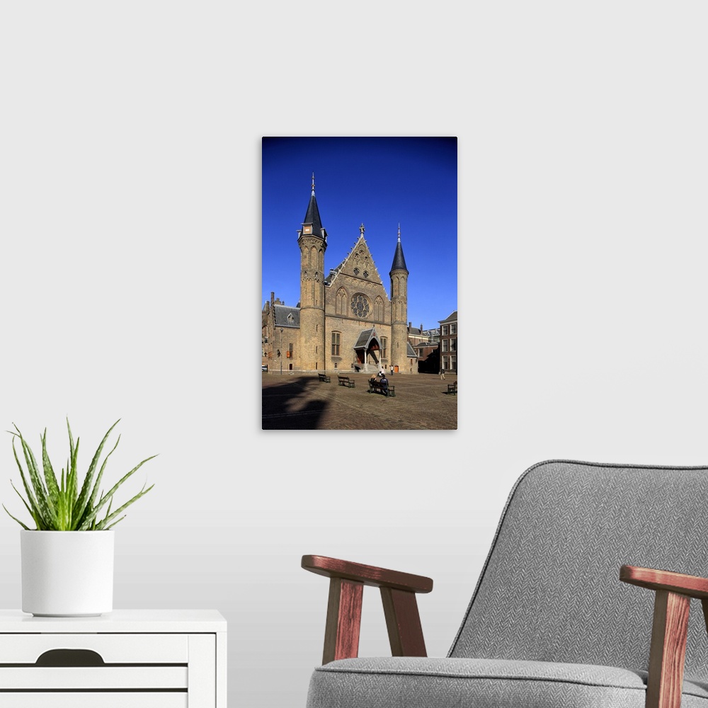 A modern room featuring Great Hall, Binnenhof Building, The Hague, South Holland, Netherlands