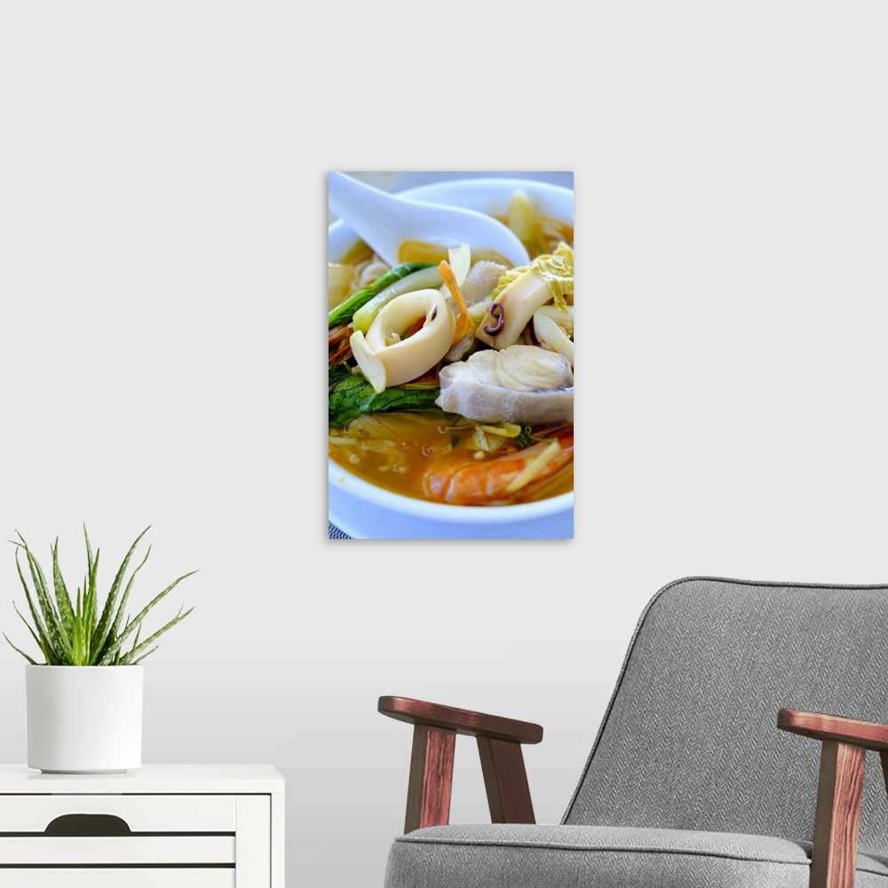A modern room featuring Seafood soup, Vietnamese food, Vietnam, Indochina, Southeast Asia, Asia