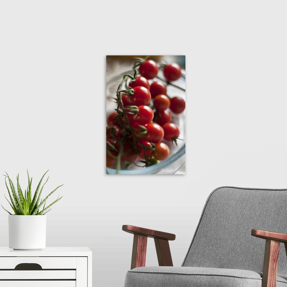A modern room featuring Cherry Tomatoes