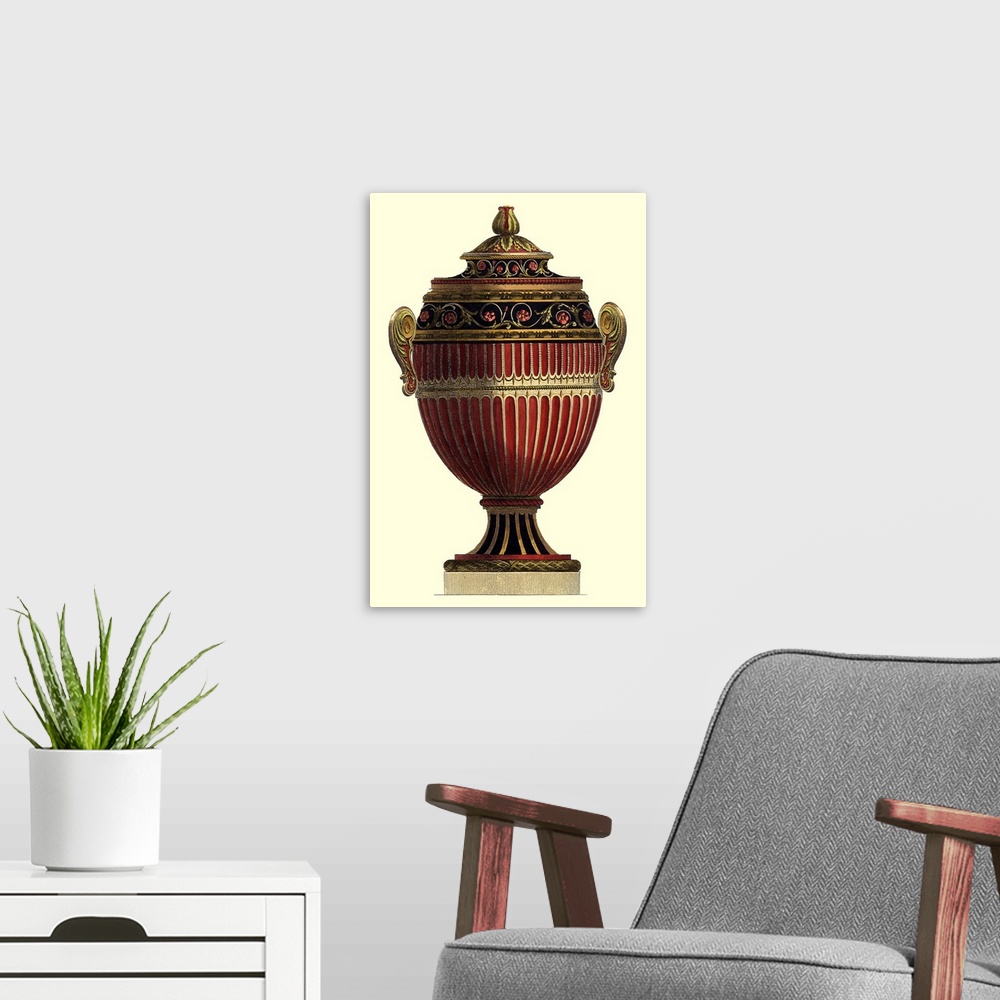 A modern room featuring Empire Urn I