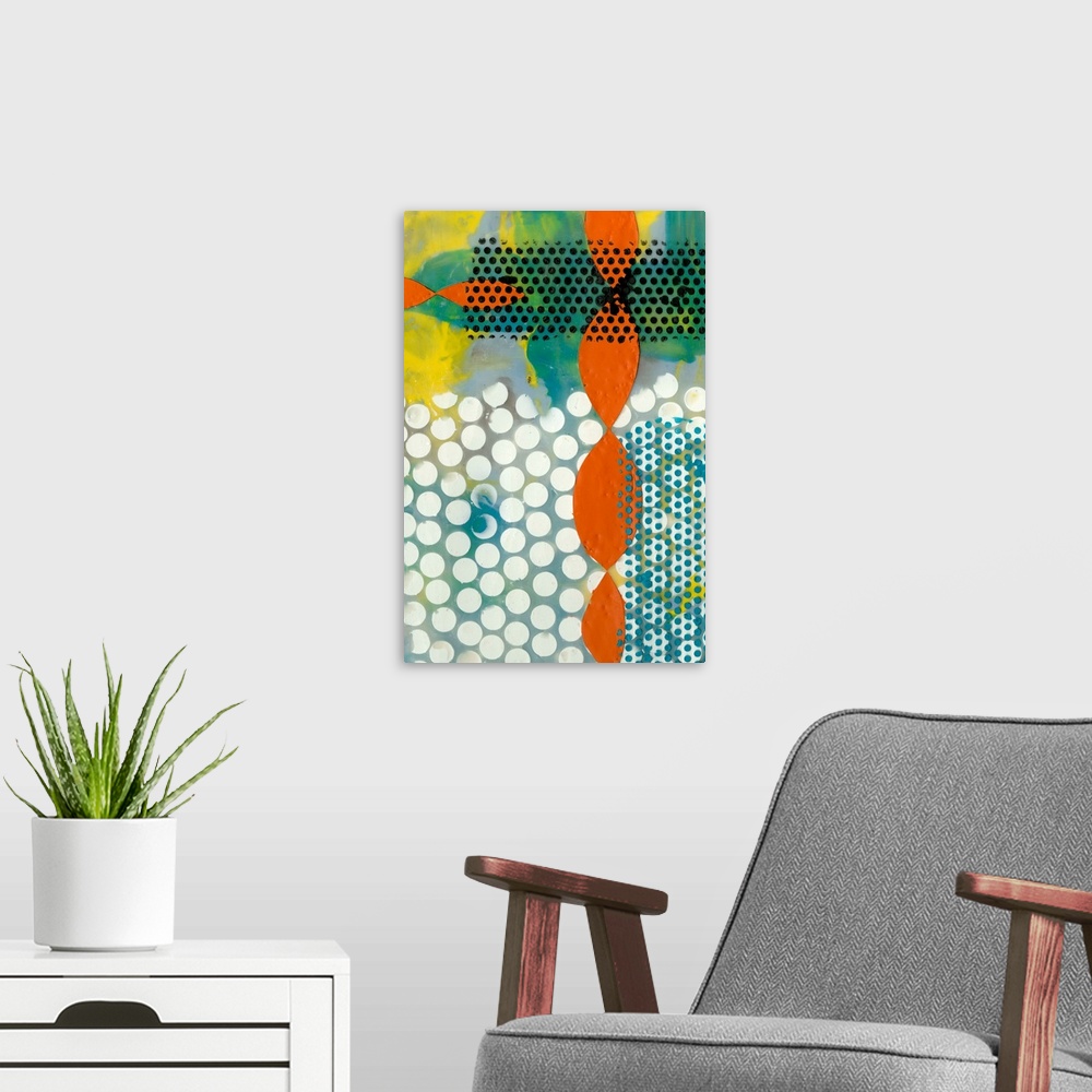 A modern room featuring Translucent Abstraction II