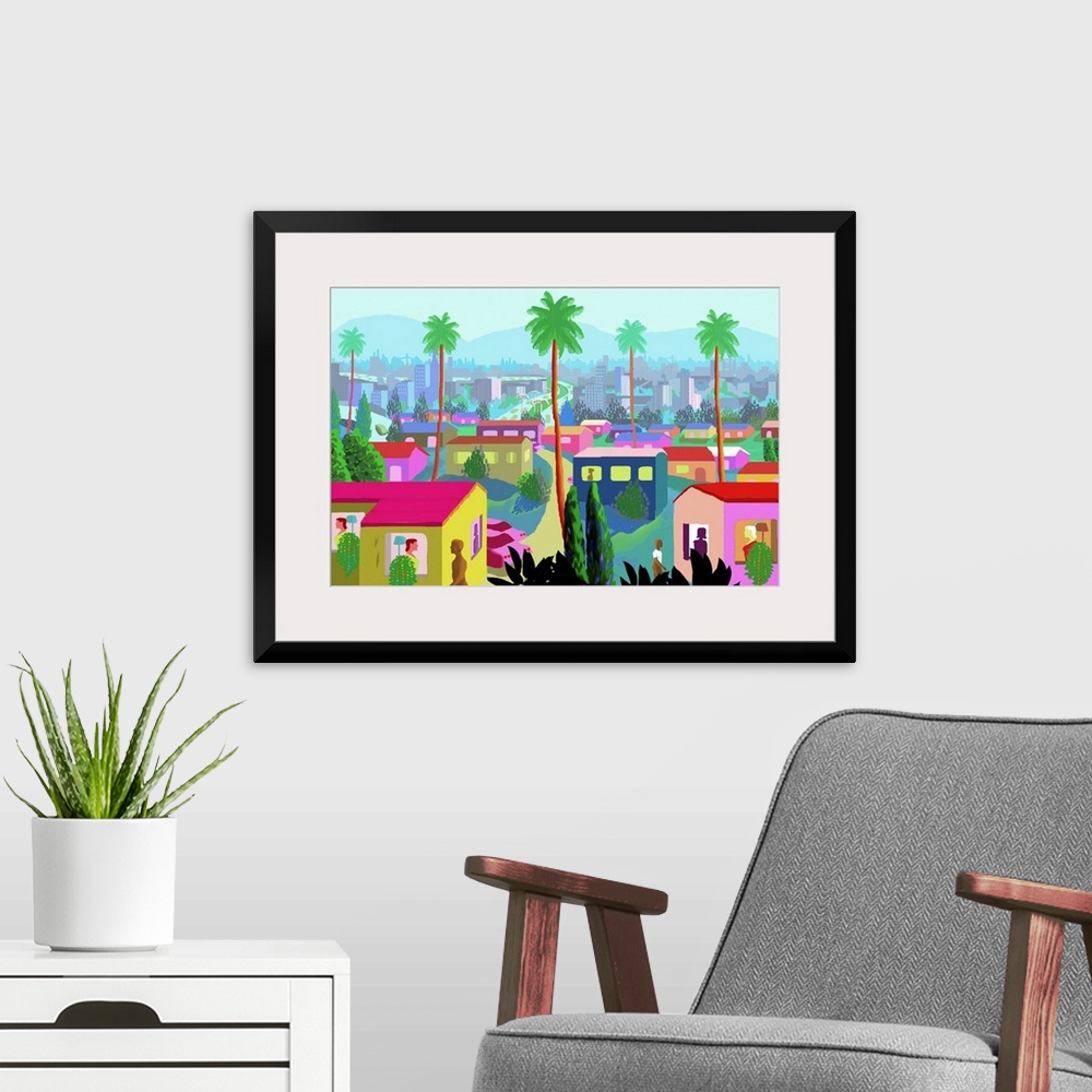 A modern room featuring Imaginary scene of Southern California