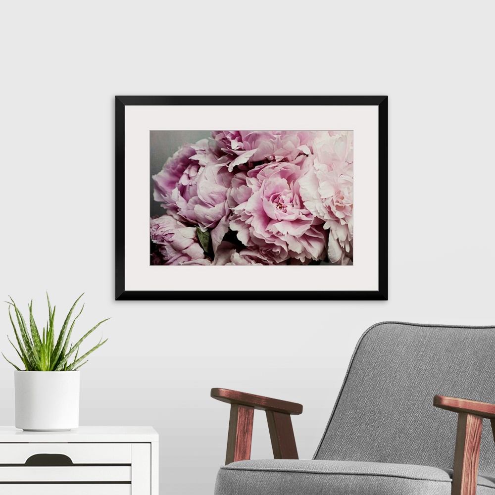 A modern room featuring Peonies Galore II