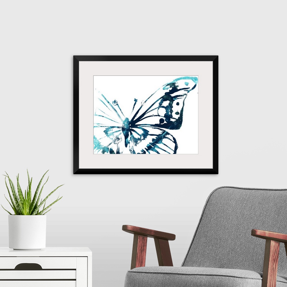 A modern room featuring Butterfly Imprint V