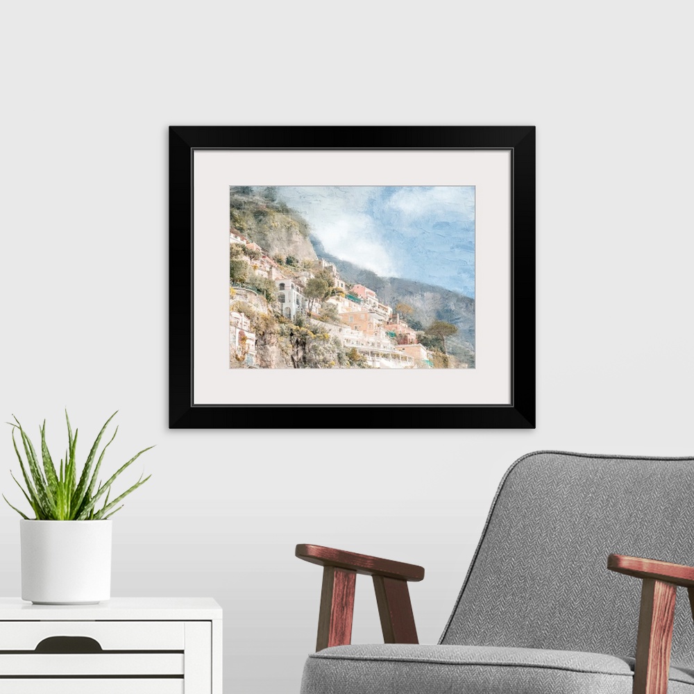 A modern room featuring Amalfi Coast