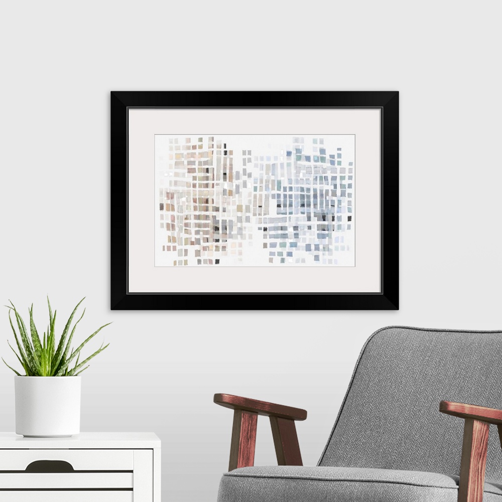 A modern room featuring Abstract Dots 7