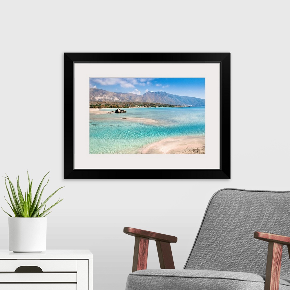 A modern room featuring Greece, Crete, Chania, Mediterranean sea, Elafonisi beach