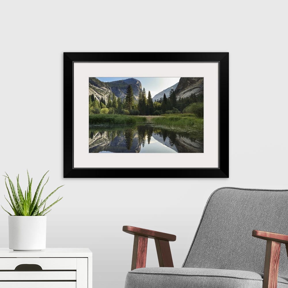 A modern room featuring Morning shot of the Mirror Lake, Yosemite