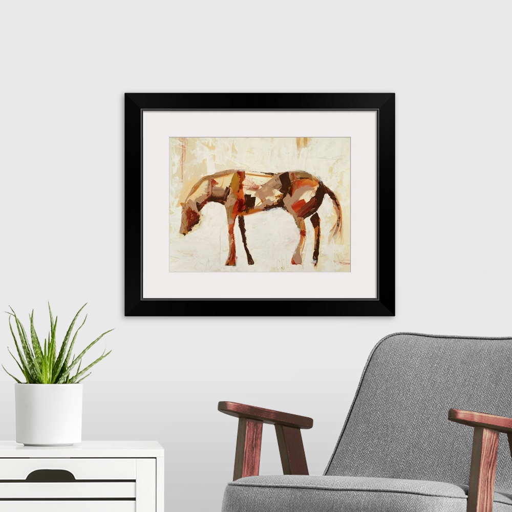 A modern room featuring Standing Horse 2