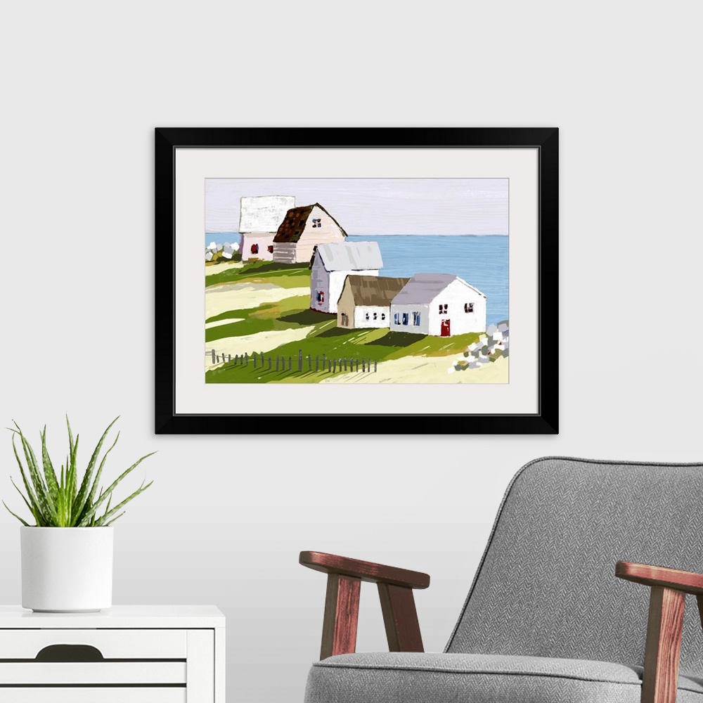 A modern room featuring Cottages By The Sea