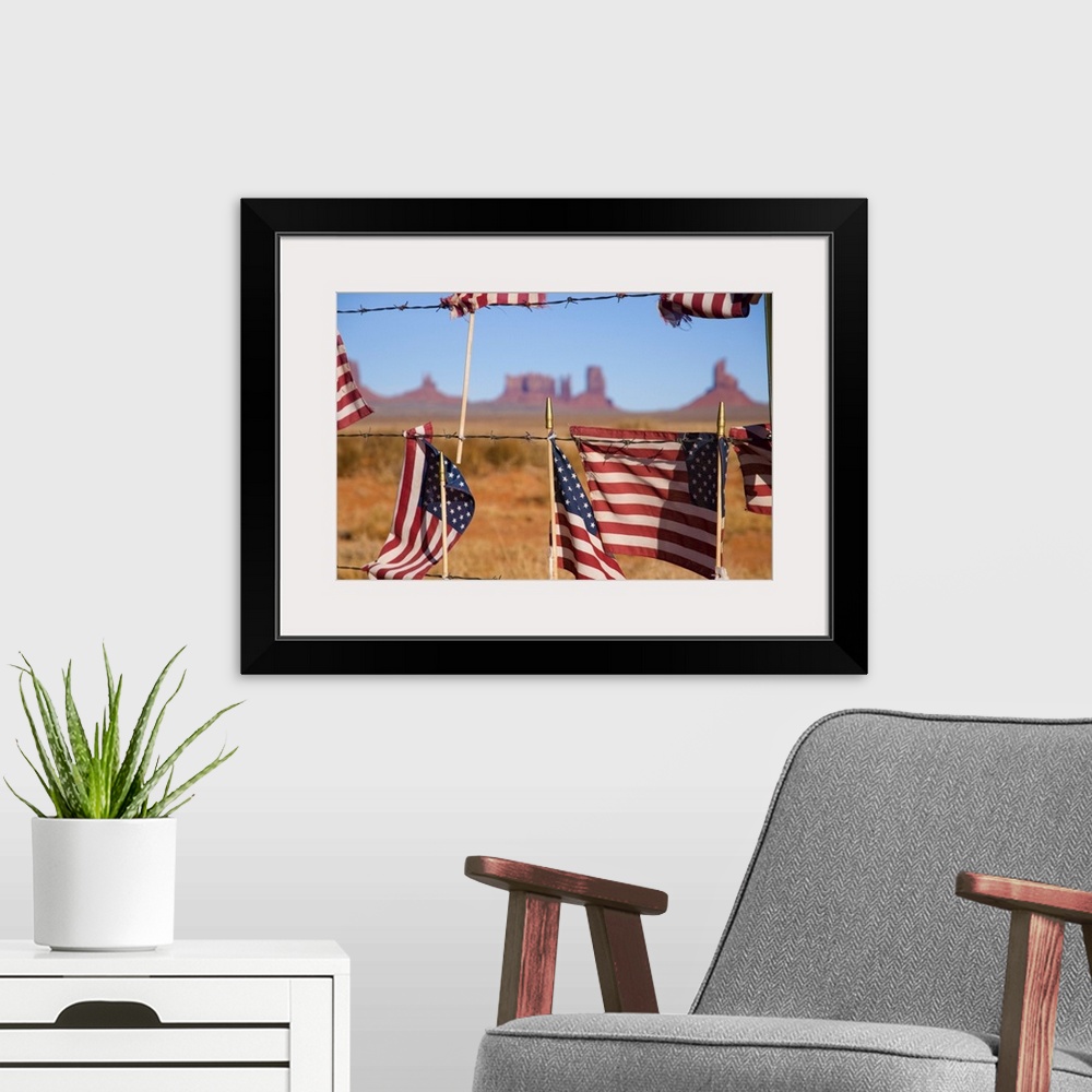 A modern room featuring USA Arizona-Utah Monument Valley