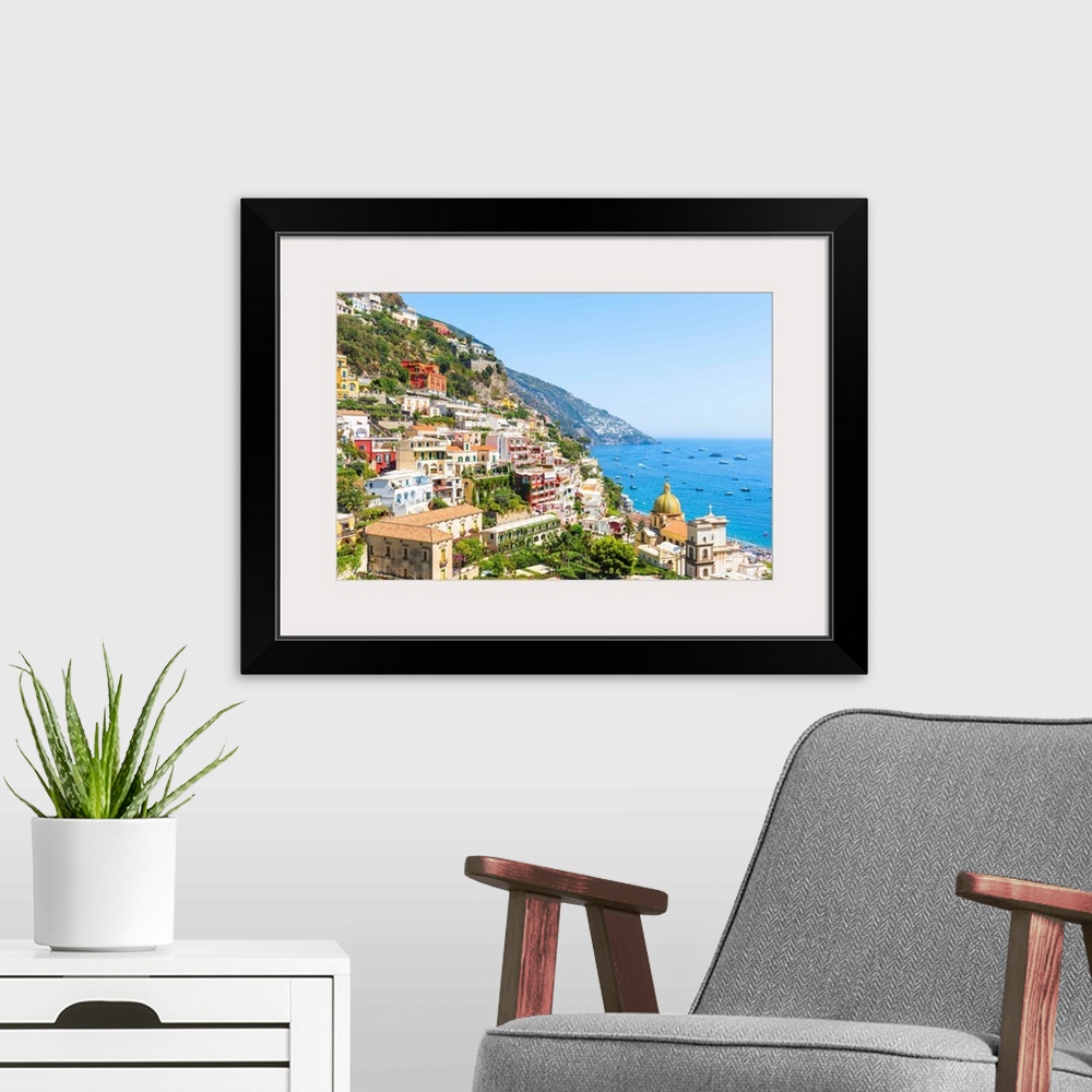 A modern room featuring Positano, Amalfi Coast, Salerno Province, Campania, Italy