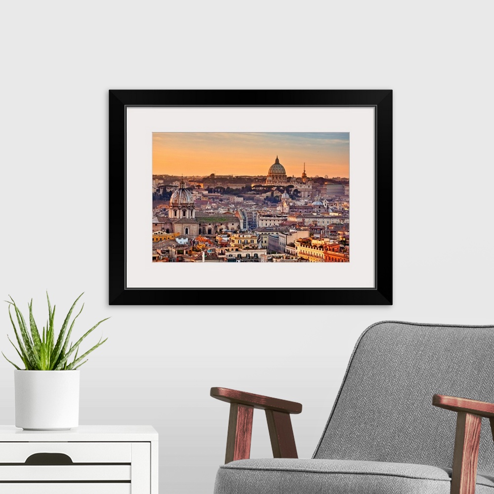 A modern room featuring View from the top of Vittoriano, Rome, Lazio, Italy, Europe.