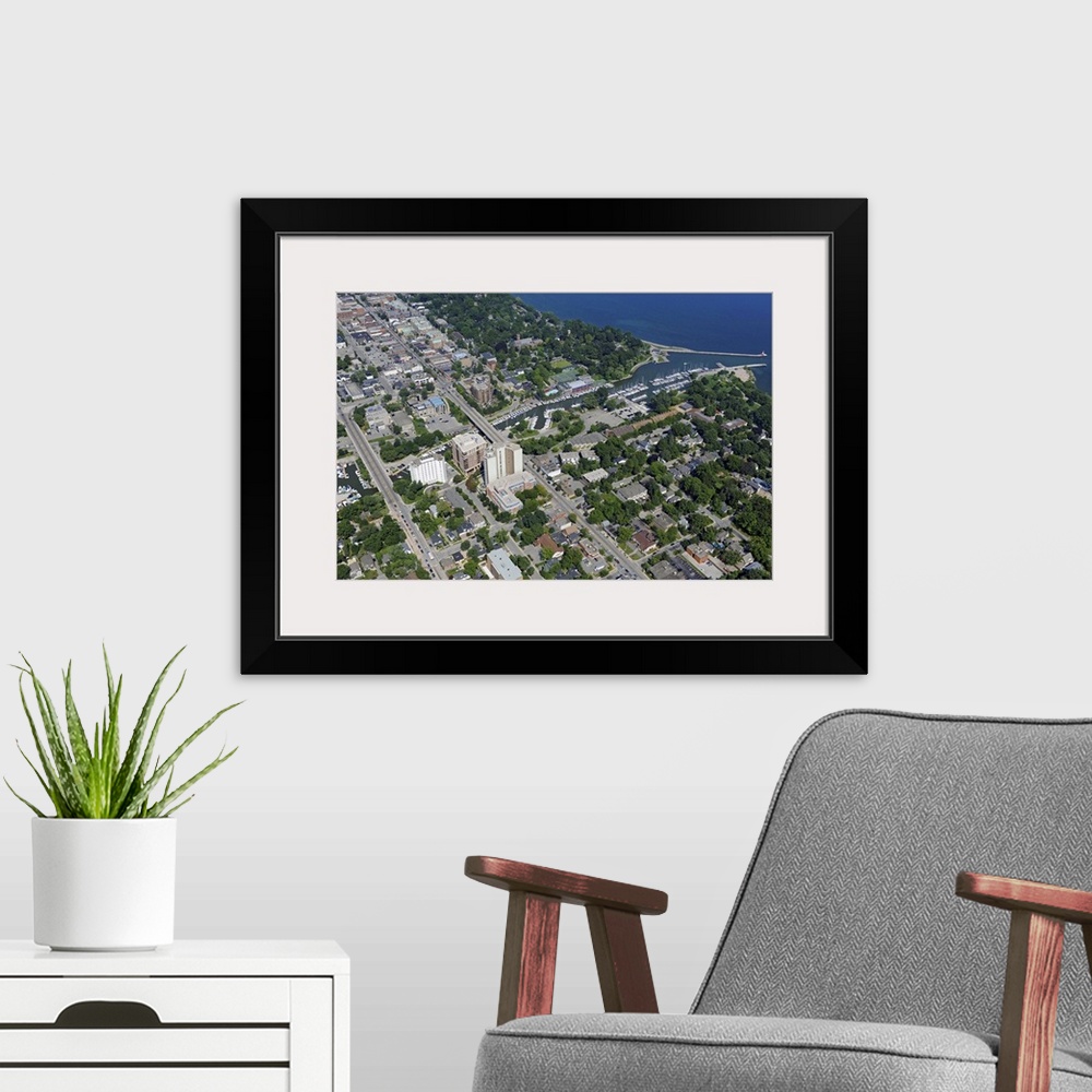 A modern room featuring Bronte Harbour, Oakville, Canada - Aerial Photograph