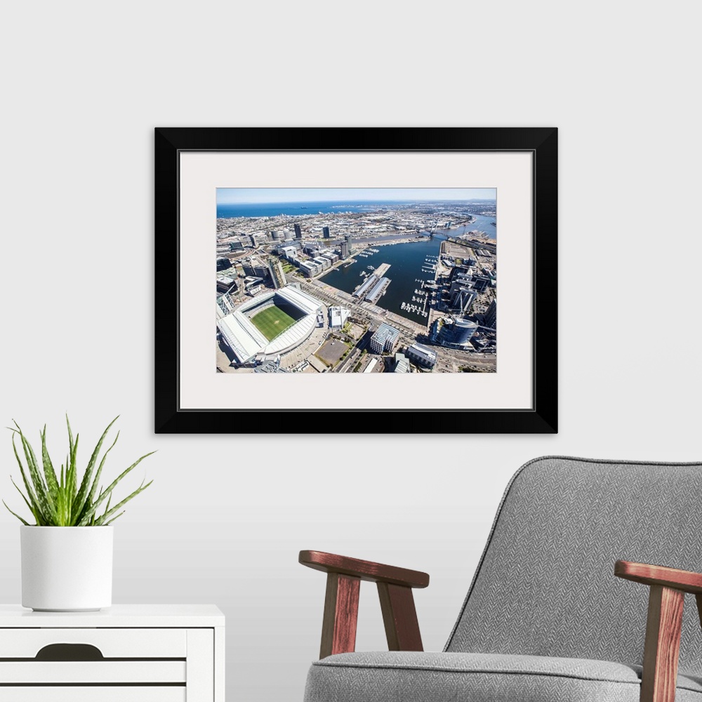 A modern room featuring Docklands And Etihad Stadium, Melbourne, Australia - Aerial Photograph