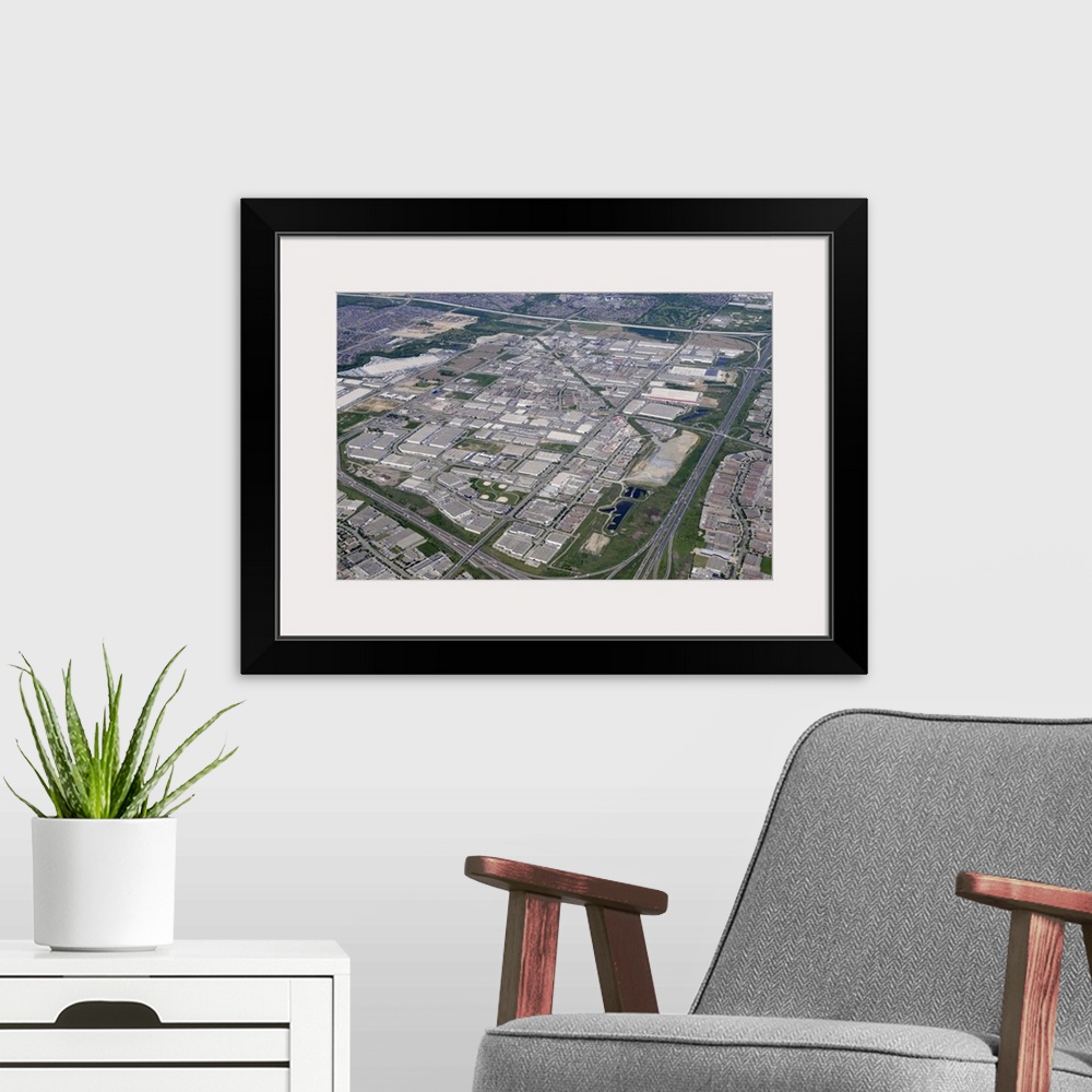A modern room featuring Hwy 401, Hwy 410, Mississauga, Canada - Aerial Photograph