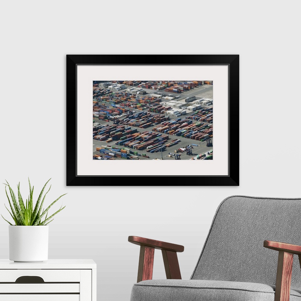 A modern room featuring Port of Hamburg, Germany - Aerial Photograph