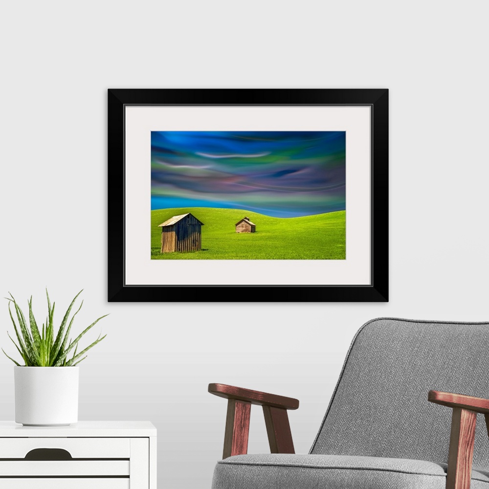 A modern room featuring Palouse