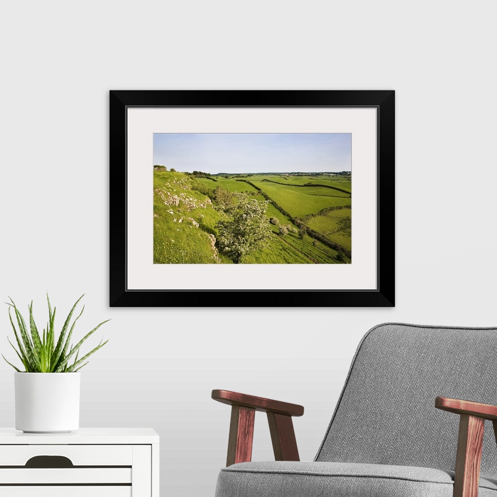 A modern room featuring Drumlin Landscape, From Roche Castle, County Louth, Ireland