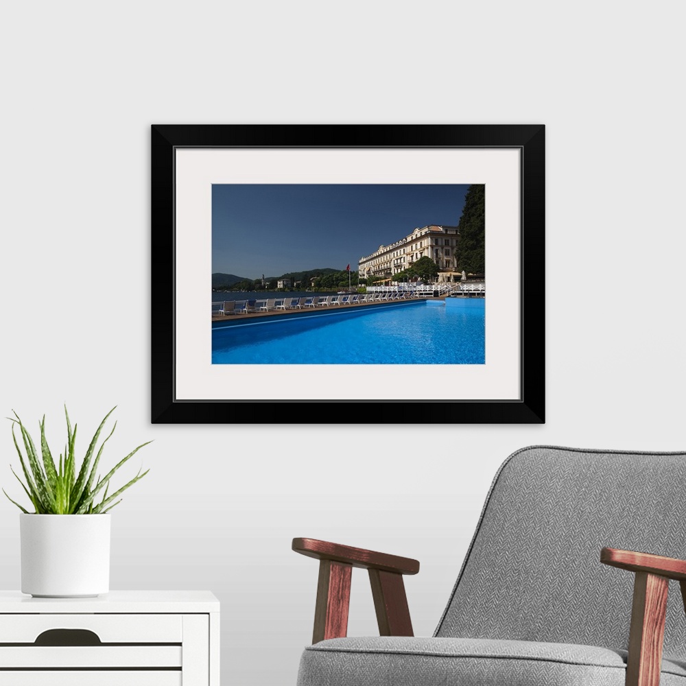 A modern room featuring Swimming pool in a hotel, Grand Hotel Villa DEste, Lake Como