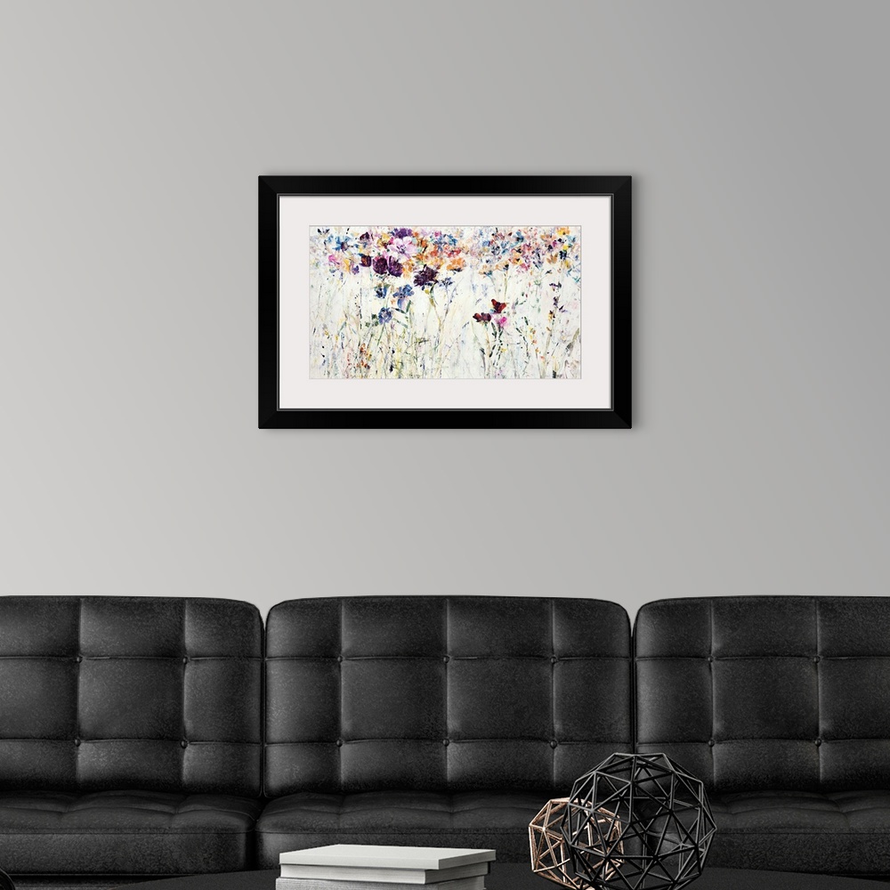 A modern room featuring Floral Combustion