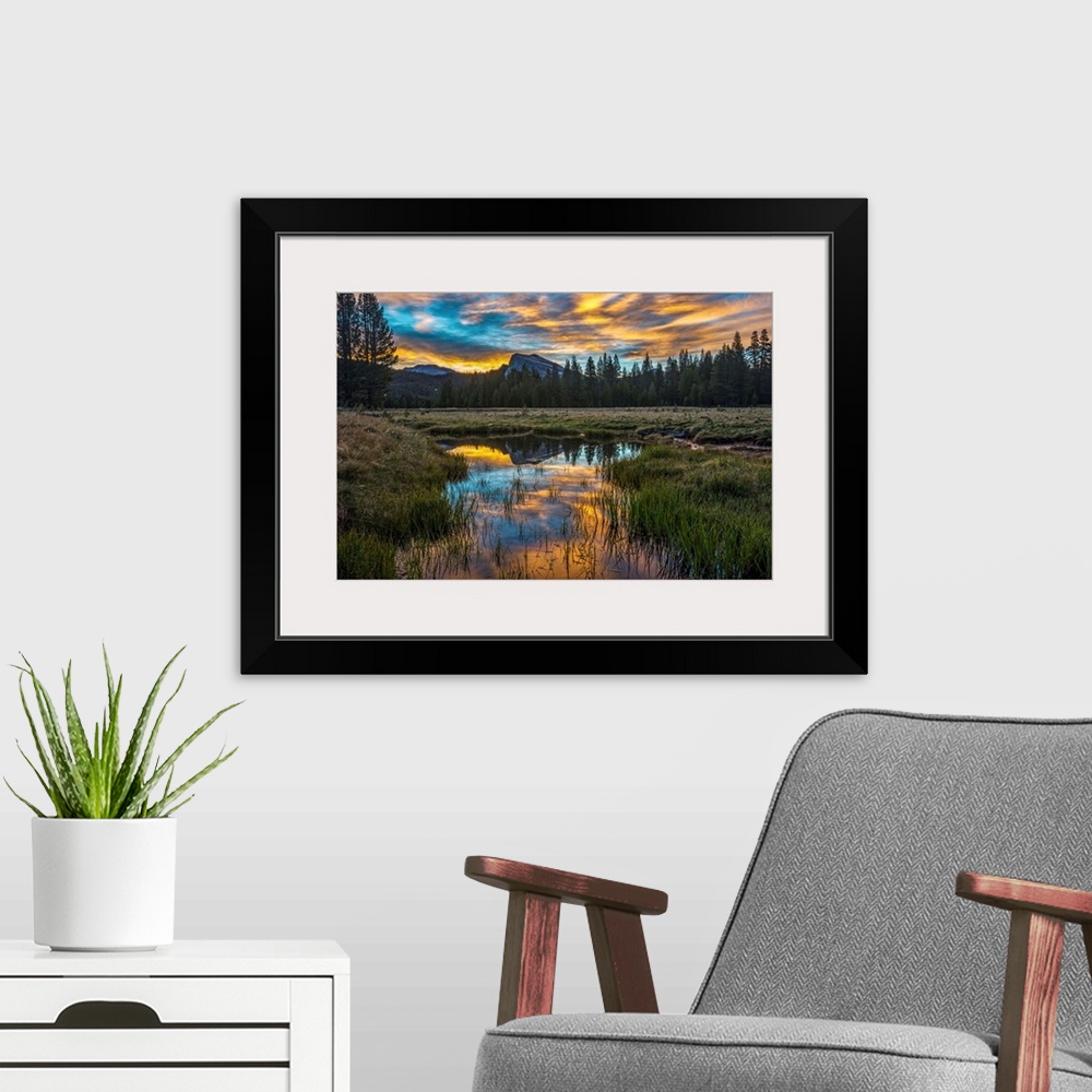 A modern room featuring Dawn at Tuolumne Meadows, Yosemite National Park.