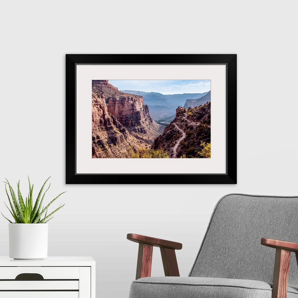 A modern room featuring Bright Angel Trail, Grand Canyon National Park, Arizona.