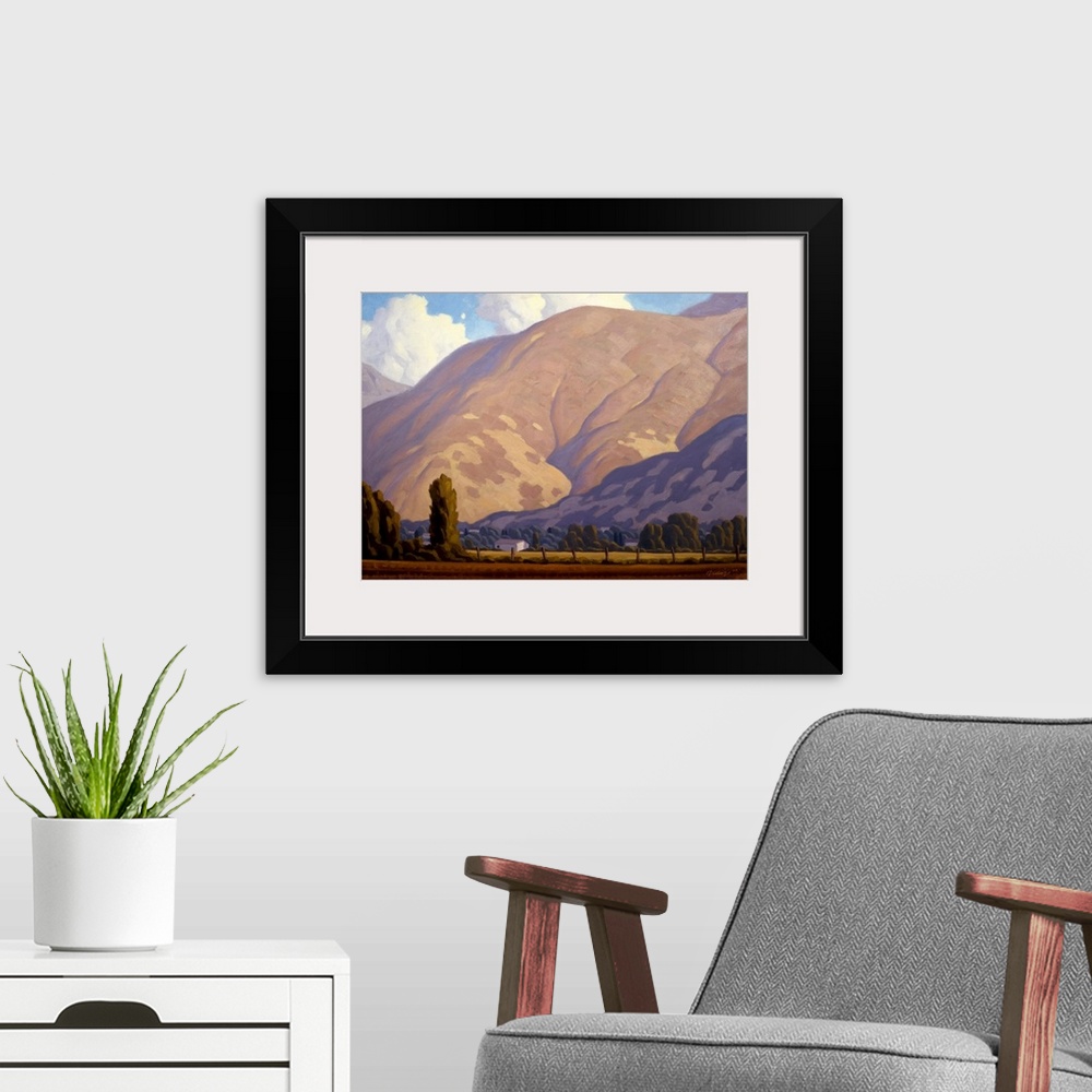 A modern room featuring Contemporary landscape painting of Farmington, Utah.
