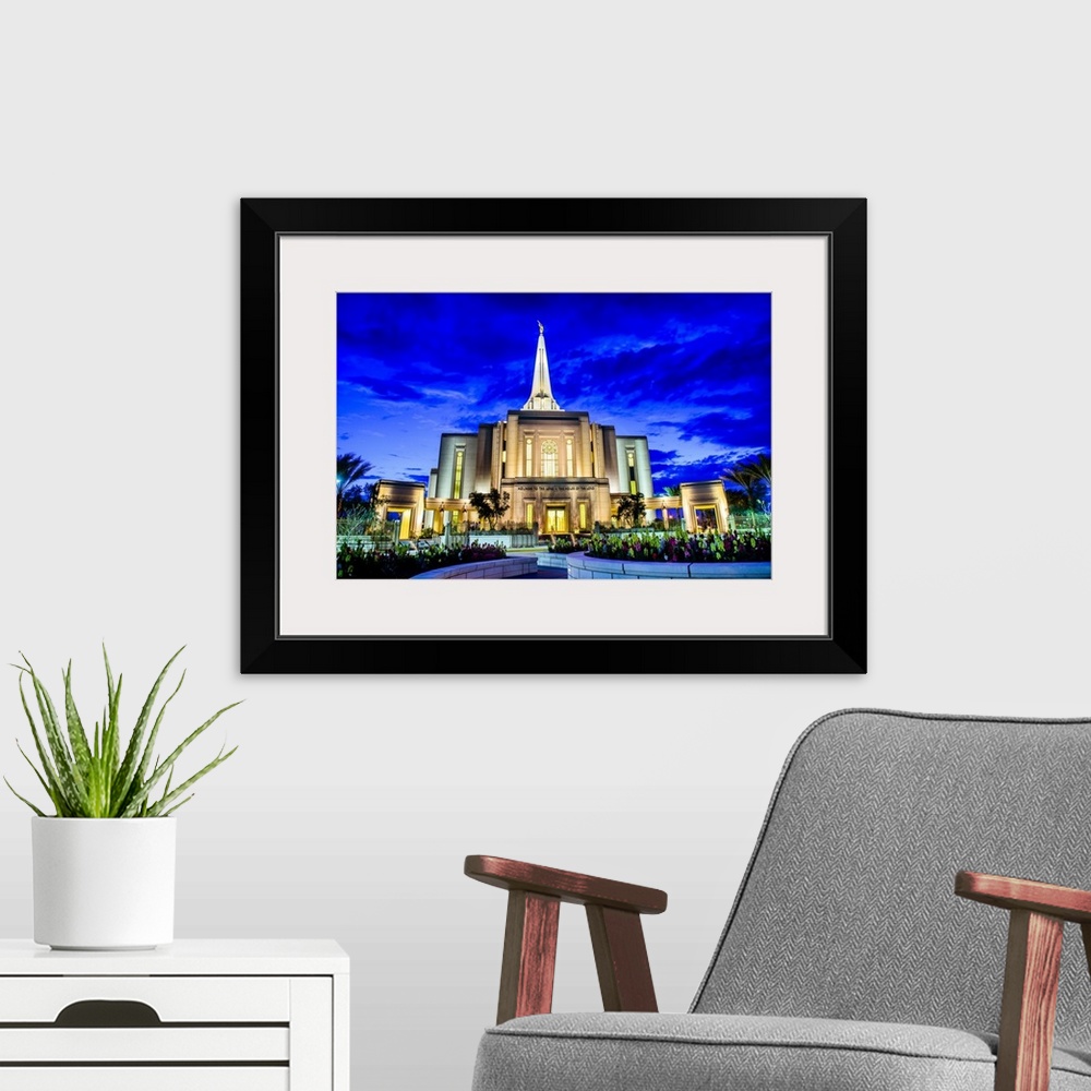 A modern room featuring The Gilbert Arizona Temple is located in Gilbert, Arizona and was originally dedicated in Novembe...