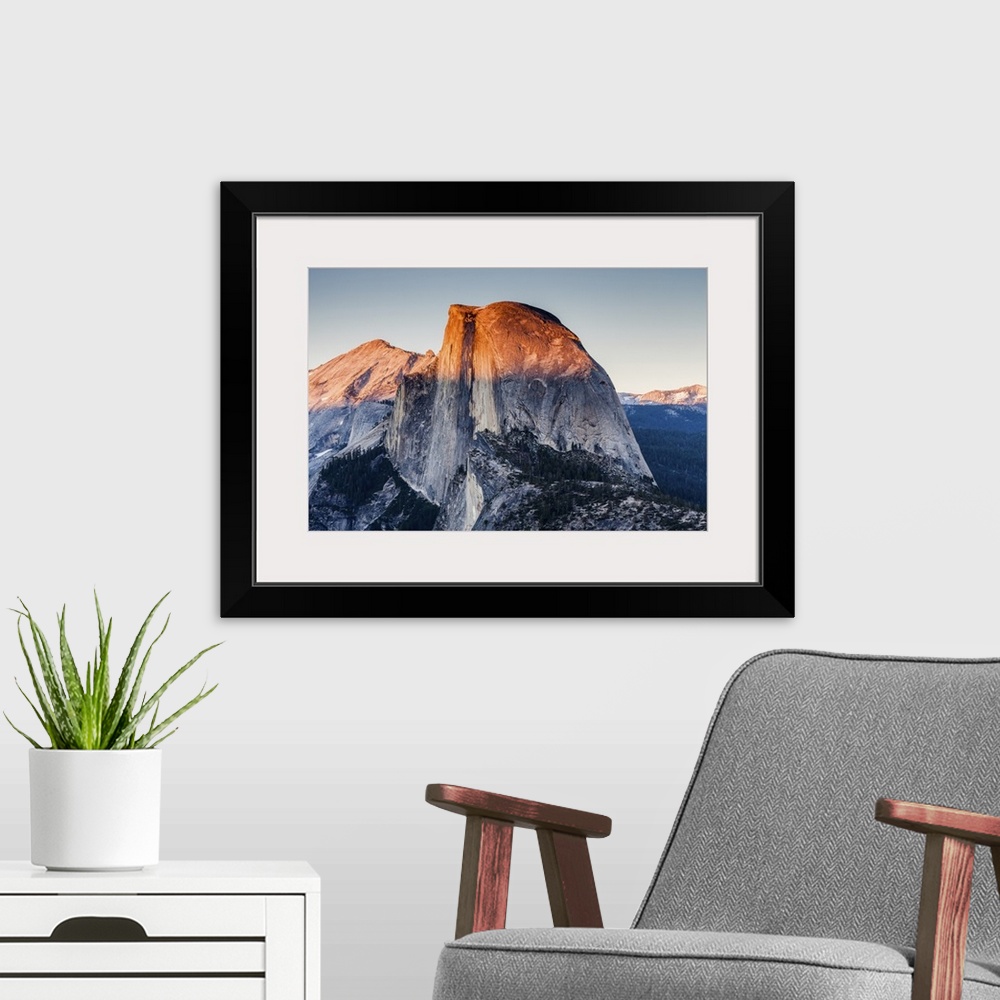 A modern room featuring Half Dome, Yosemite National Park