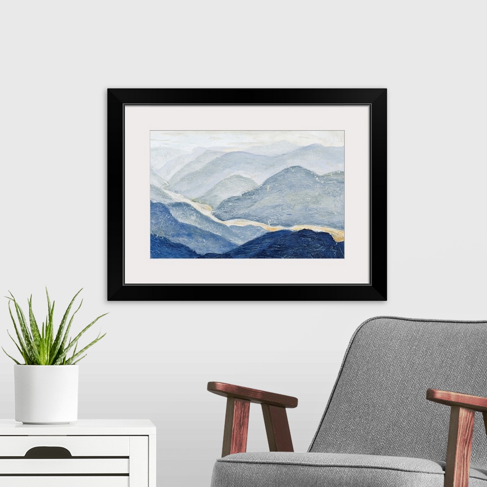 A modern room featuring Blue Mountains