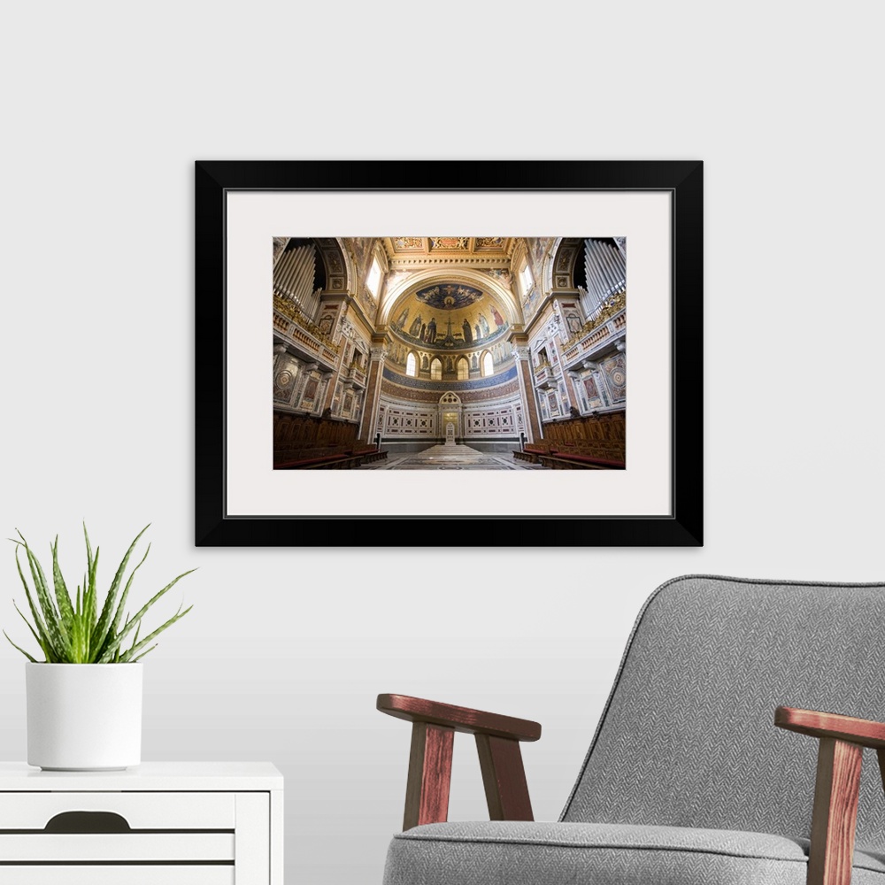 A modern room featuring Apse of San Giovanni in Laterano, Rome