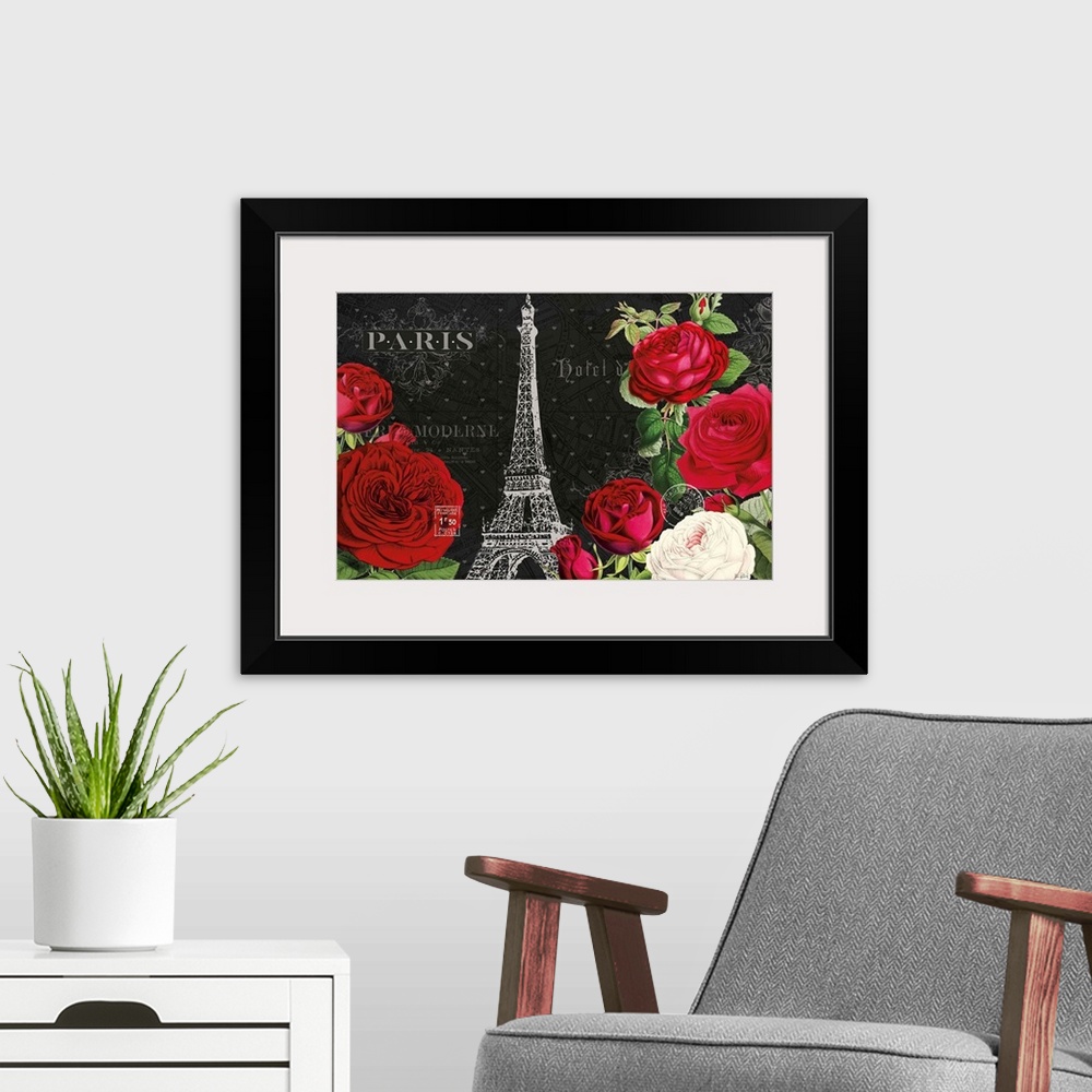 A modern room featuring Rouge Paris I Black