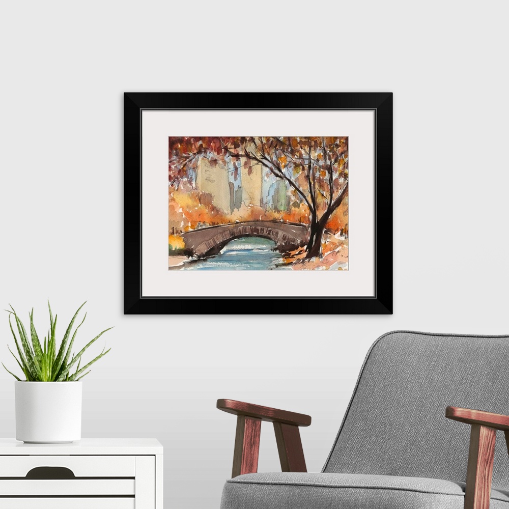 A modern room featuring Autumn In New York - Study I