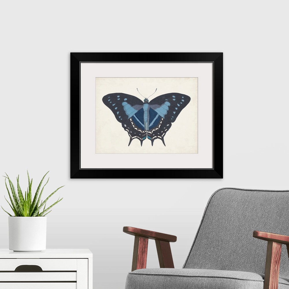 A modern room featuring Beautiful Butterfly III