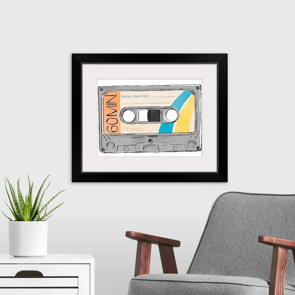 A modern room featuring Mix Tape IV