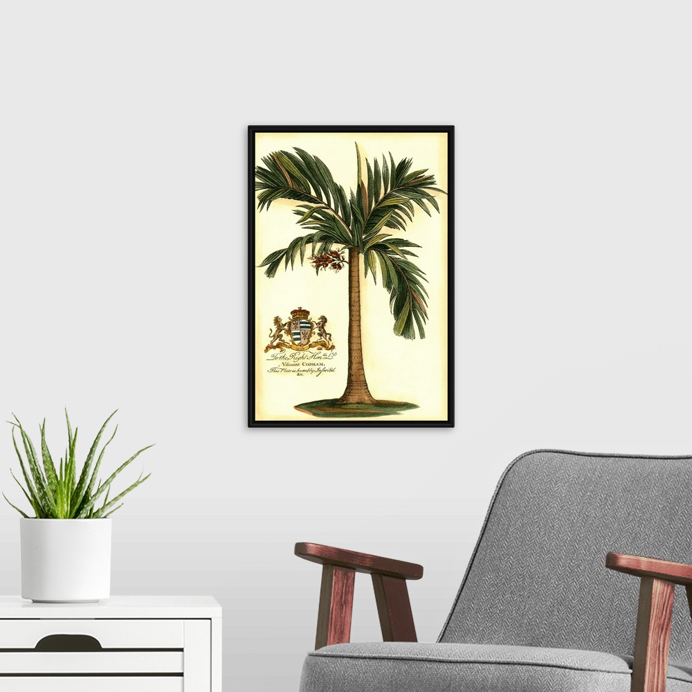 A modern room featuring British Colonial Palm I