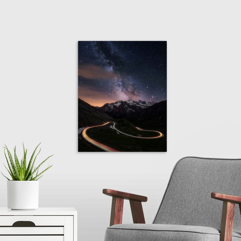 A modern room featuring Road To The Stars