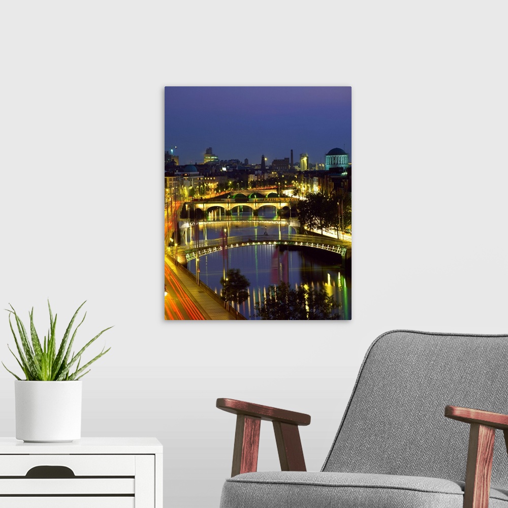 River Liffey Bridges, Dublin, Ireland Wall Art, Canvas Prints, Framed ...