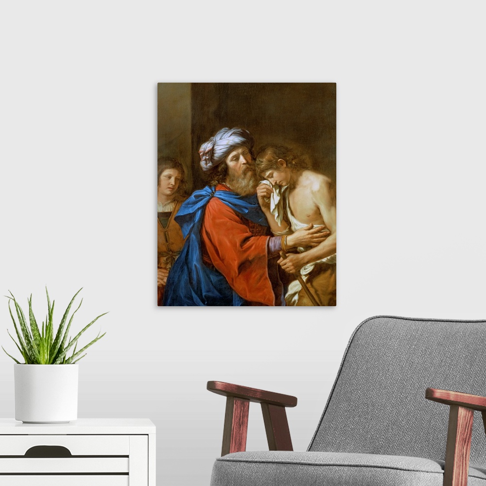 A modern room featuring The Return of the Prodigal Son