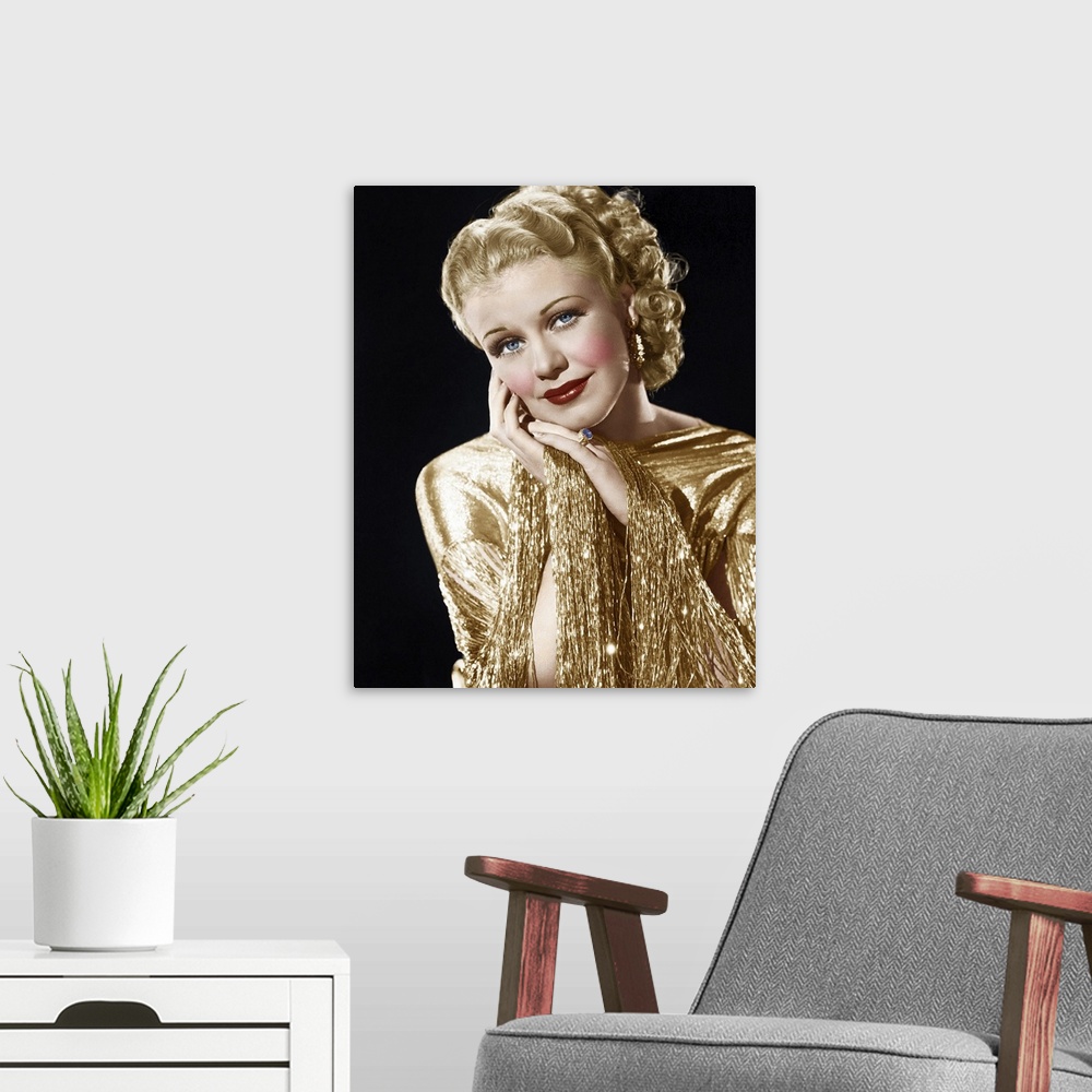 A modern room featuring Ginger Rogers in Roberta - Vintage Publicity Photo