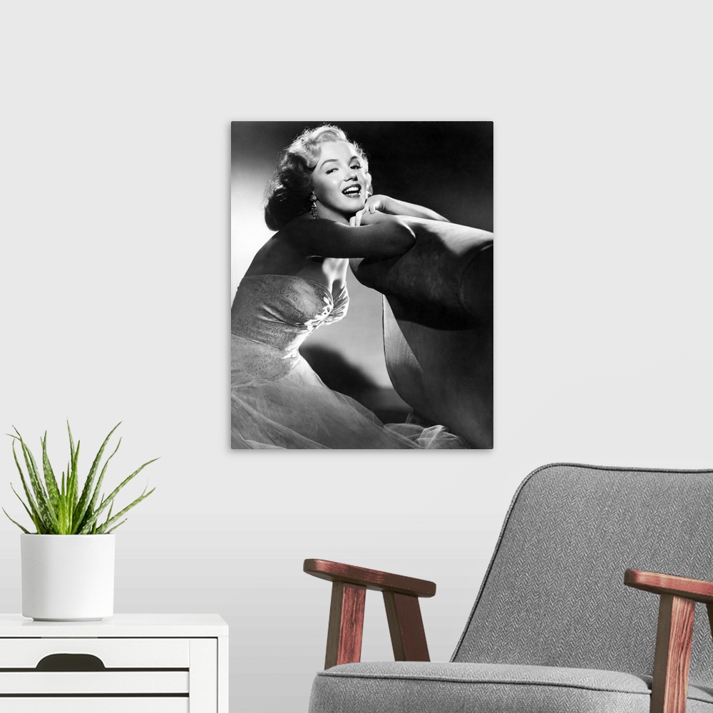 A modern room featuring Marilyn Monroe in All About Eve - Vintage Publicity Photo