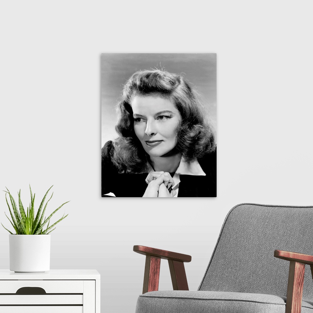 A modern room featuring THE PHILADELPHIA STORY, Katharine Hepburn, 1940.