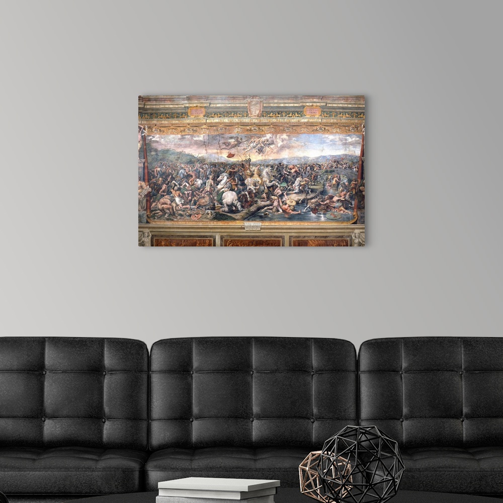 Constantine's Battle At The Milvian Bridge By Raphael Wall Art, Canvas ...