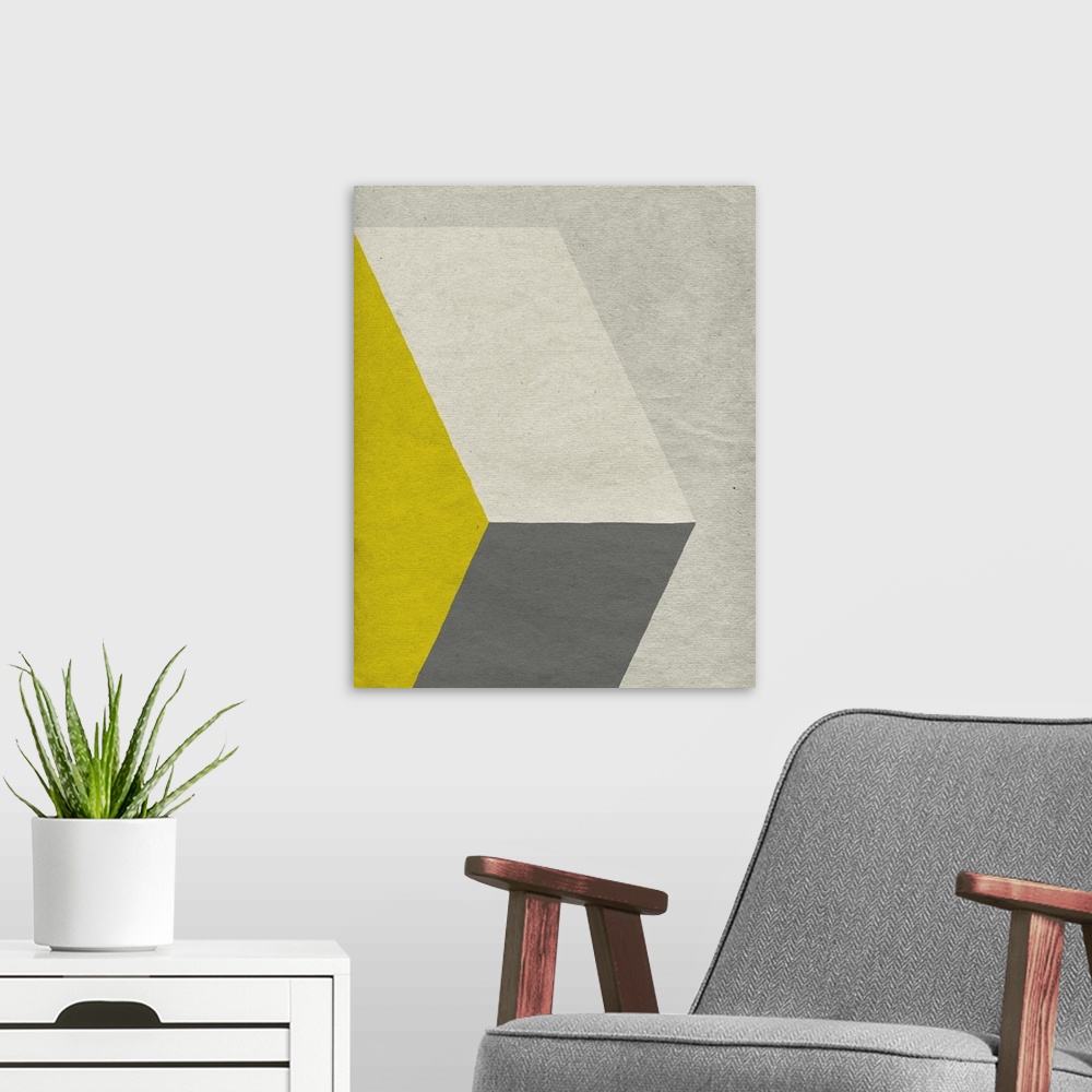 A modern room featuring Linen Geometrics A